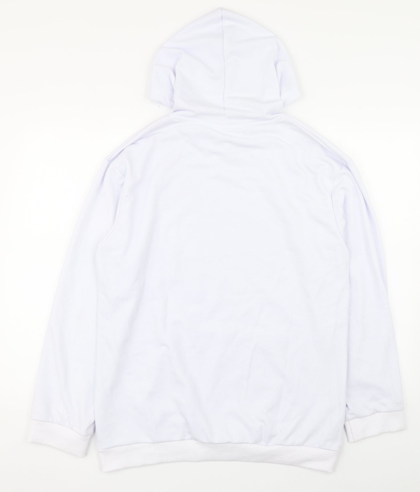 SheIn Mens White  Cotton Pullover Hoodie Size M   - VooDoo