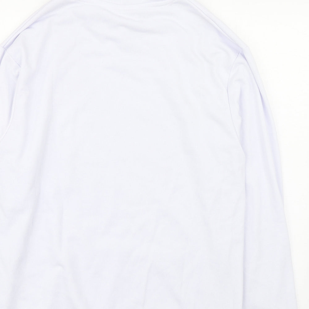SheIn Mens White  Cotton Pullover Hoodie Size M   - VooDoo