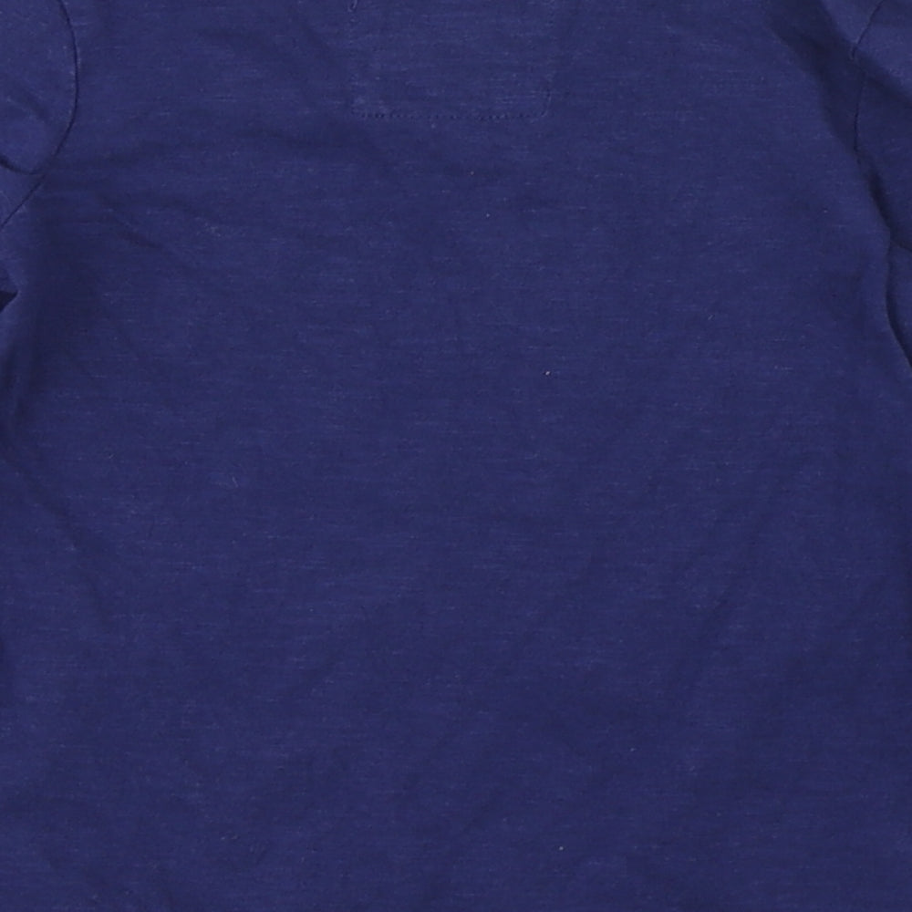 TU Girls Blue  100% Cotton Basic T-Shirt Size 2-3 Years Round Neck Pullover