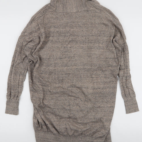 Atmosphere Womens Brown V-Neck  Cotton Cardigan Jumper Size 8