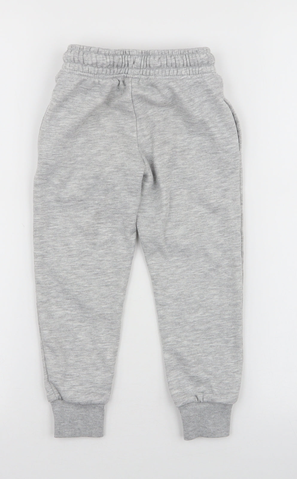 Dunnes Stores Boys Grey  Cotton Jogger Trousers Size 4 Years  Slim Drawstring