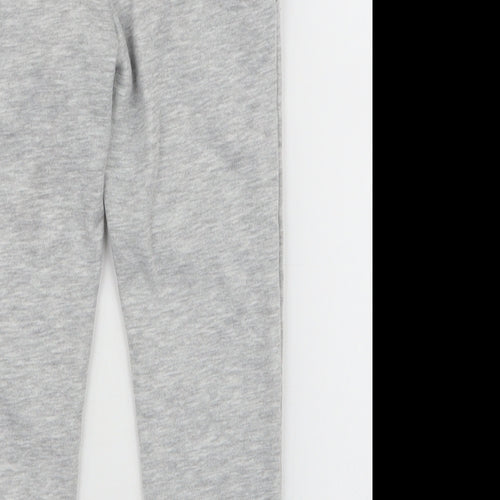 Dunnes Stores Boys Grey  Cotton Jogger Trousers Size 4 Years  Slim Drawstring