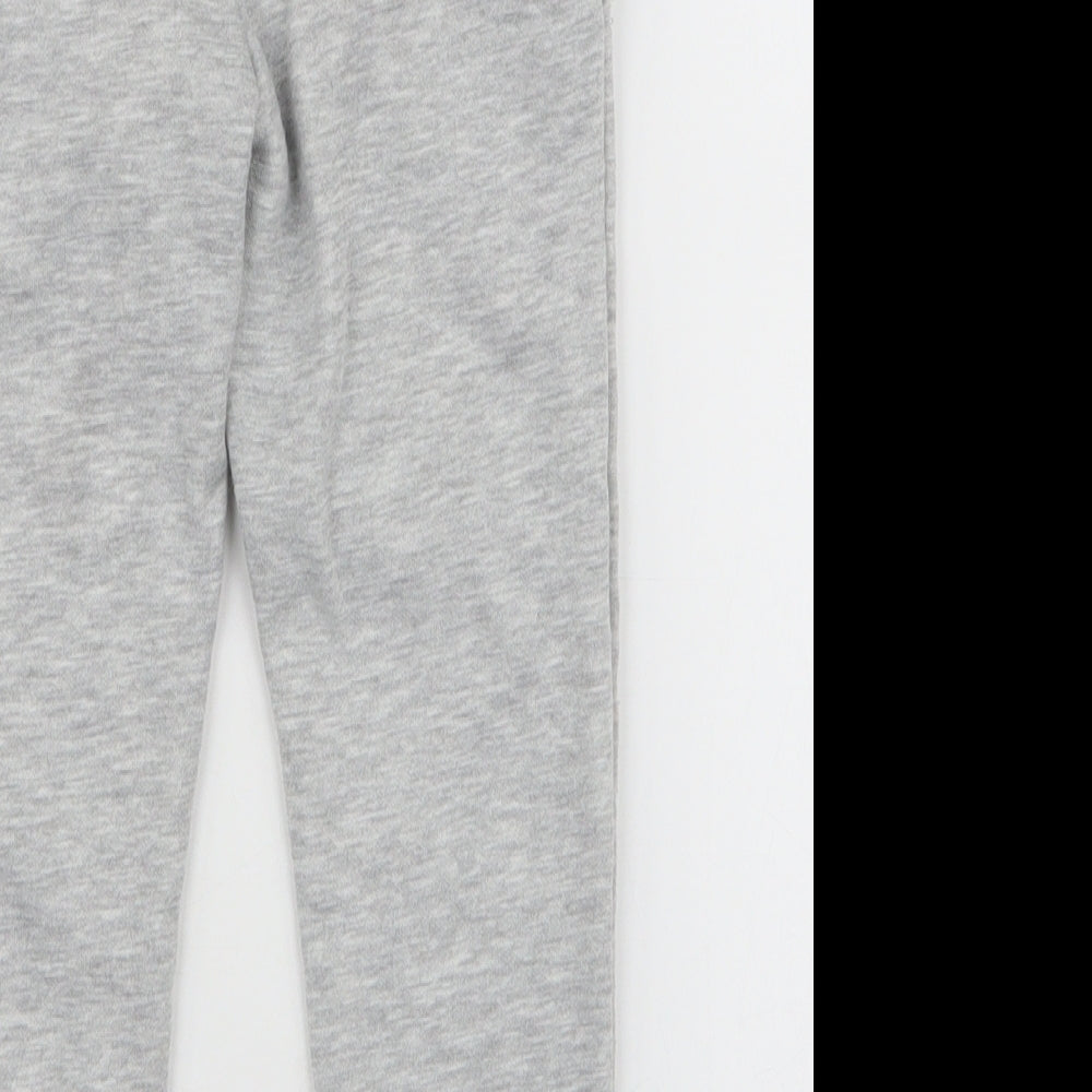 Dunnes Stores Boys Grey  Cotton Jogger Trousers Size 4 Years  Slim Drawstring