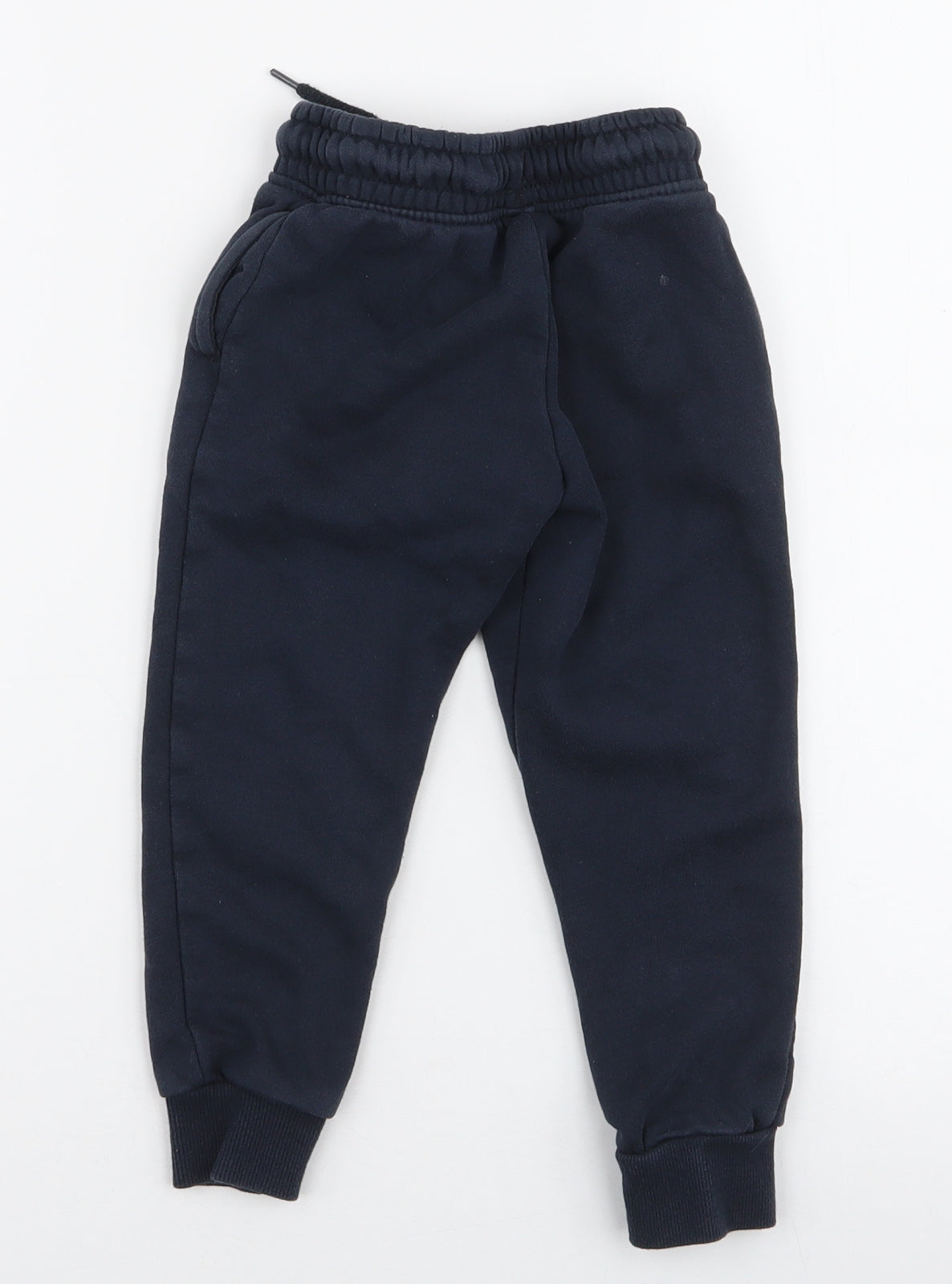 Dunnes Stores Boys Blue  Cotton Jogger Trousers Size 4 Years  Slim Drawstring