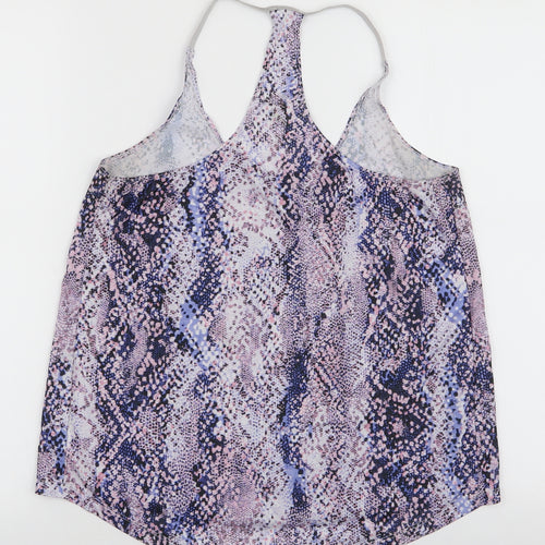 F&F Womens Multicoloured Animal Print Polyester Camisole Tank Size S Halter Pullover