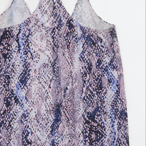 F&F Womens Multicoloured Animal Print Polyester Camisole Tank Size S Halter Pullover