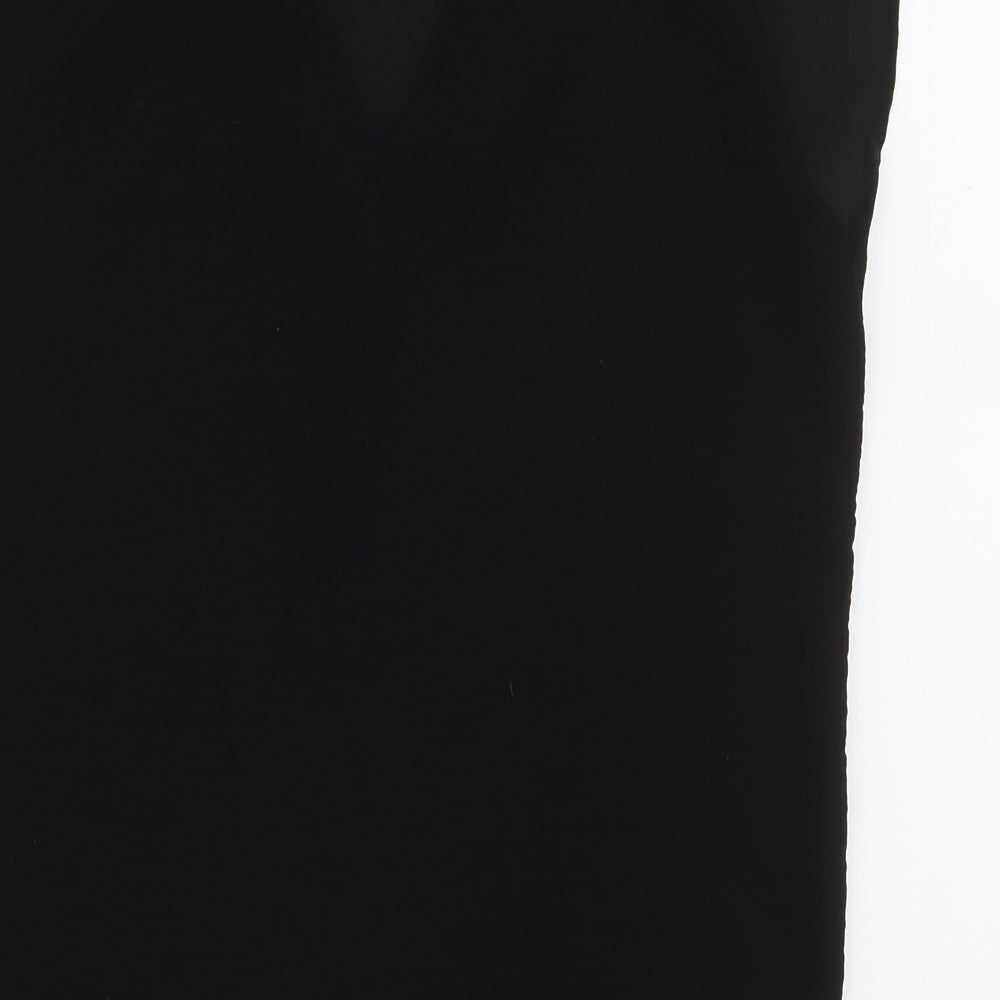 Atmosphere Womens Black  Polyester Basic Blouse Size 10 V-Neck