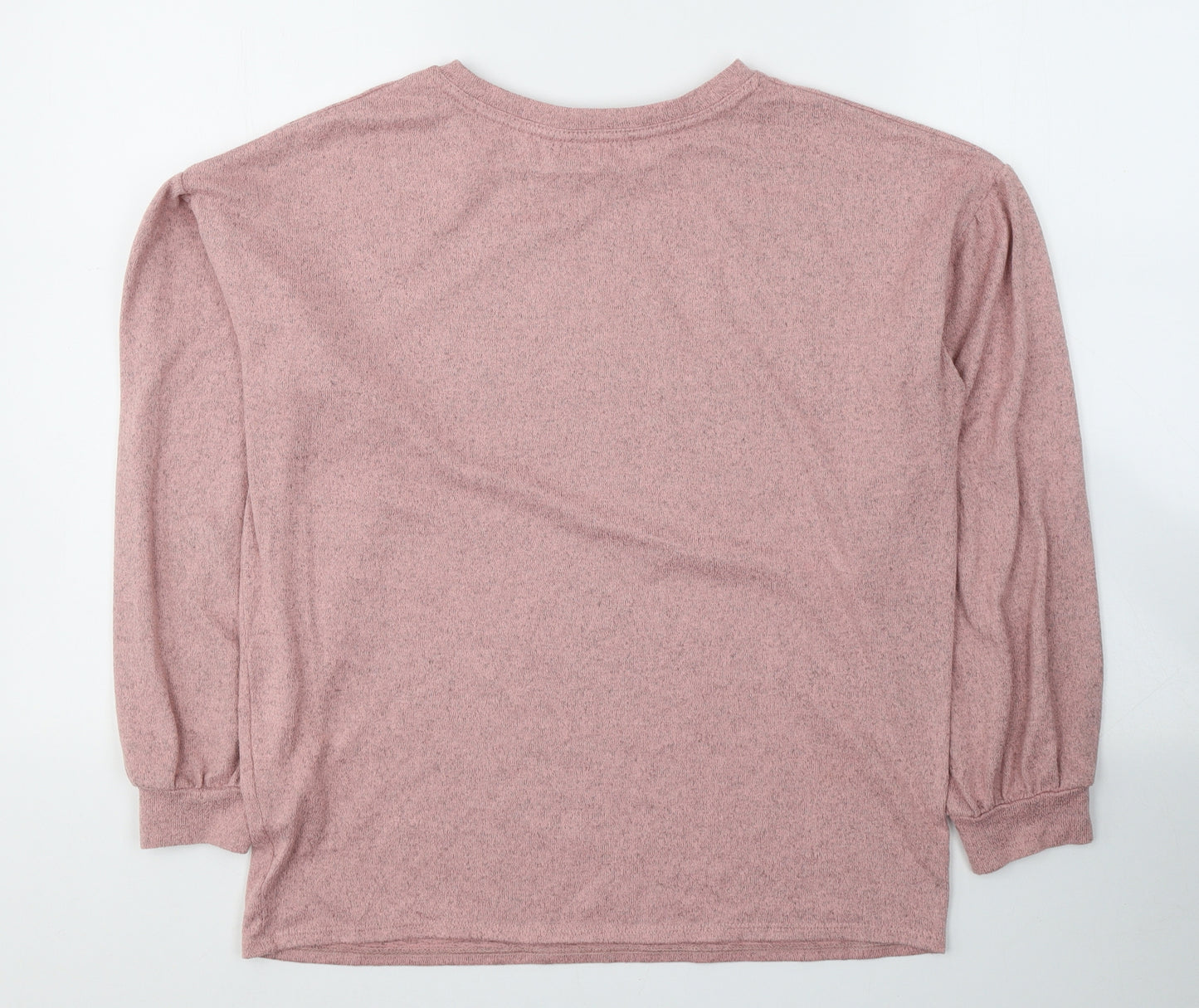Dunnes Stores Womens Pink  Polyester Jersey T-Shirt Size S Round Neck