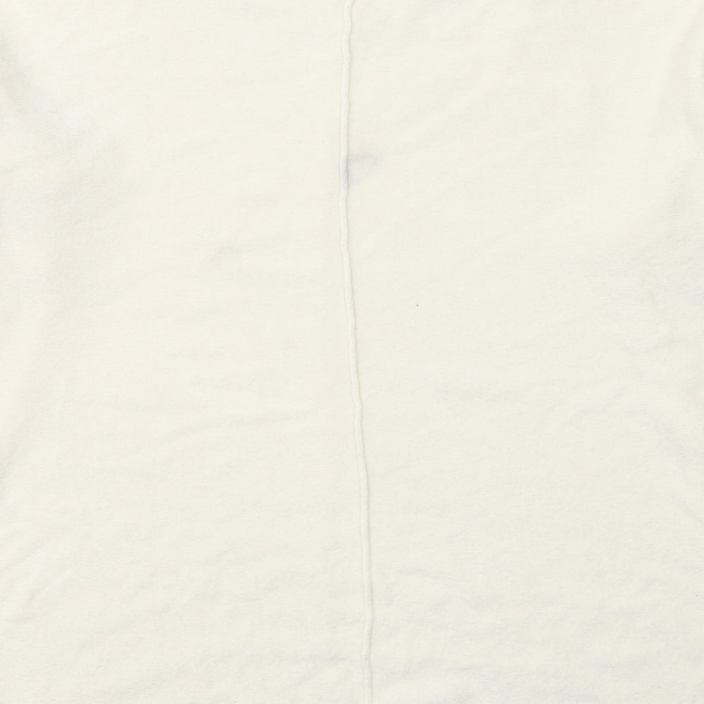 NEXT Womens Ivory Round Neck  Acrylic Pullover Jumper Size M