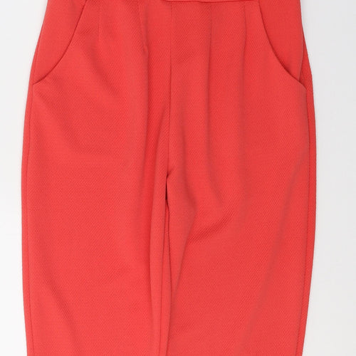 QED London Womens Red  Polyester Jumpsuit One-Piece Size 10 L27 in Pullover
