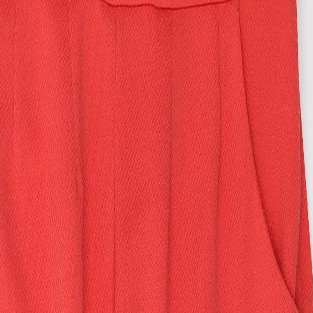QED London Womens Red  Polyester Jumpsuit One-Piece Size 10 L27 in Pullover