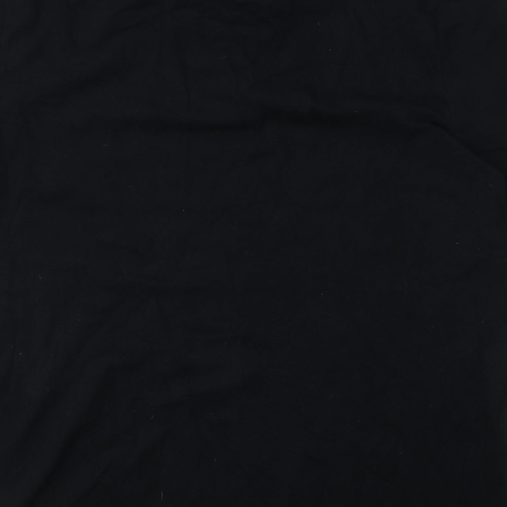 F&F Mens Black  Cotton  Polo Size 2XL Collared Pullover