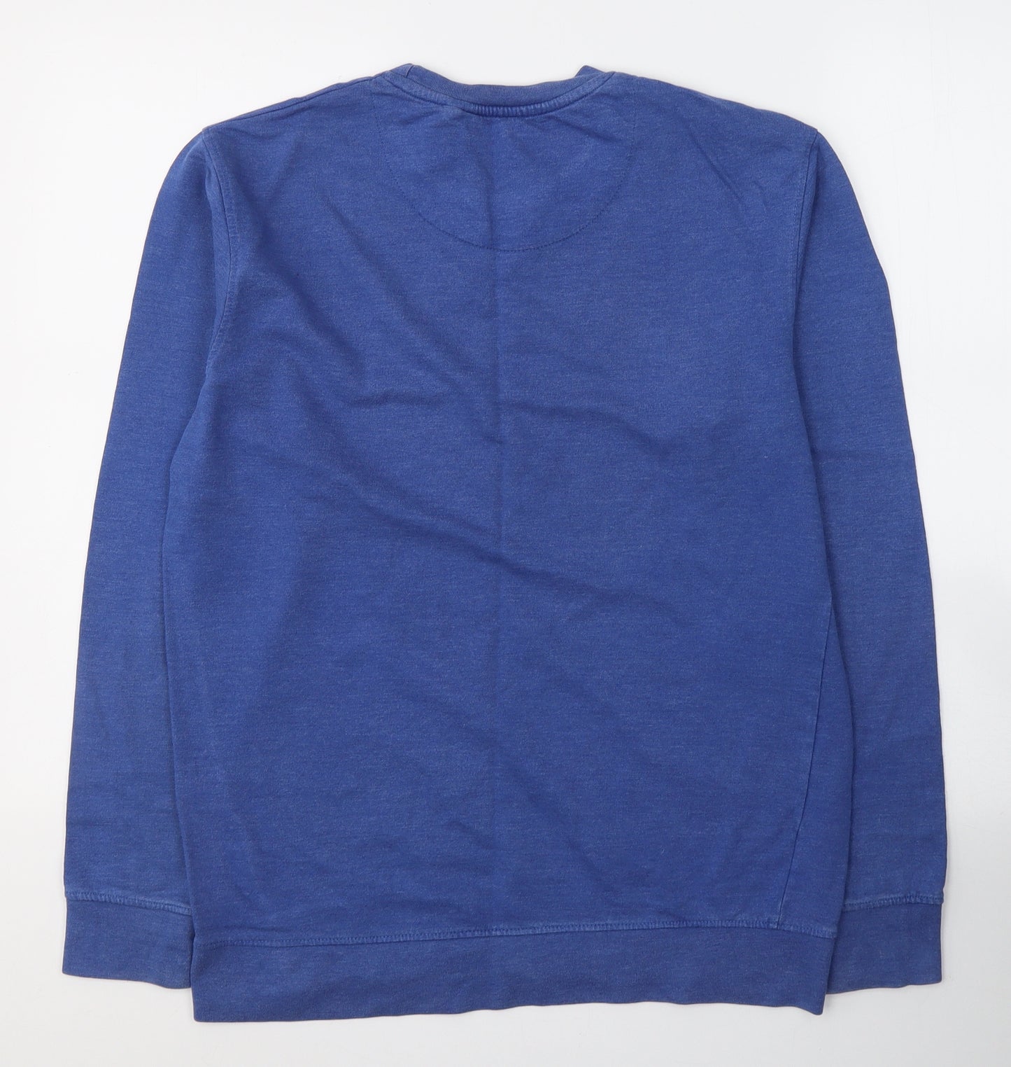 Quality Mens Blue  Cotton Pullover Sweatshirt Size S   - New York
