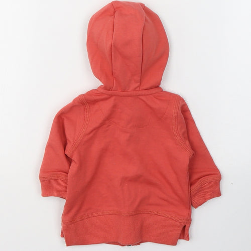 F&F Baby Red  Cotton Full Zip Jumper Size 0-3 Months  Zip