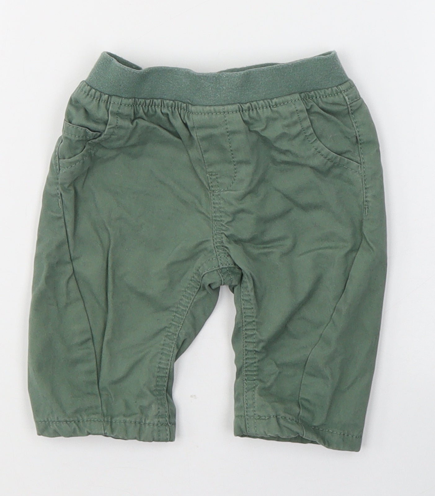 NEXT Baby Green  Cotton Capri Trousers Size 0-3 Months  Pullover