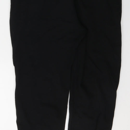 United Colors of Benetton Womens Black  Viscose Cropped Trousers Size S L22 in Regular