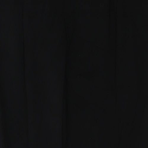 United Colors of Benetton Womens Black  Viscose Cropped Trousers Size S L22 in Regular