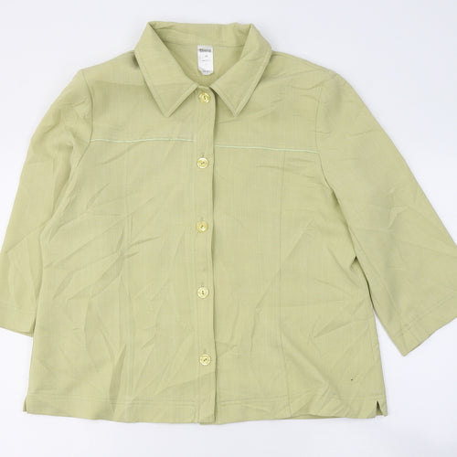 SLIMMA Womens Green   Jacket Blazer Size 18  Button