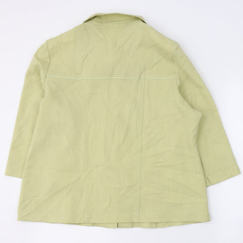 SLIMMA Womens Green   Jacket Blazer Size 18  Button