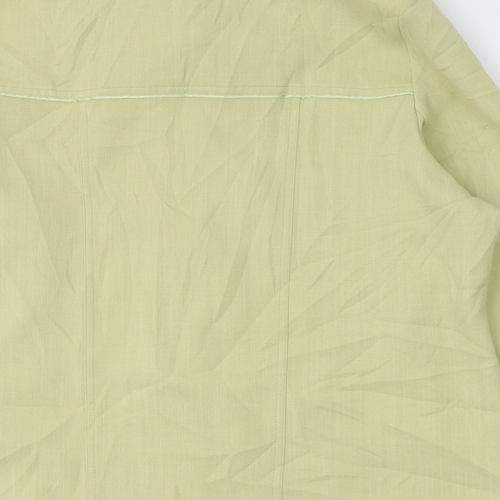 SLIMMA Womens Green   Jacket Blazer Size 18  Button