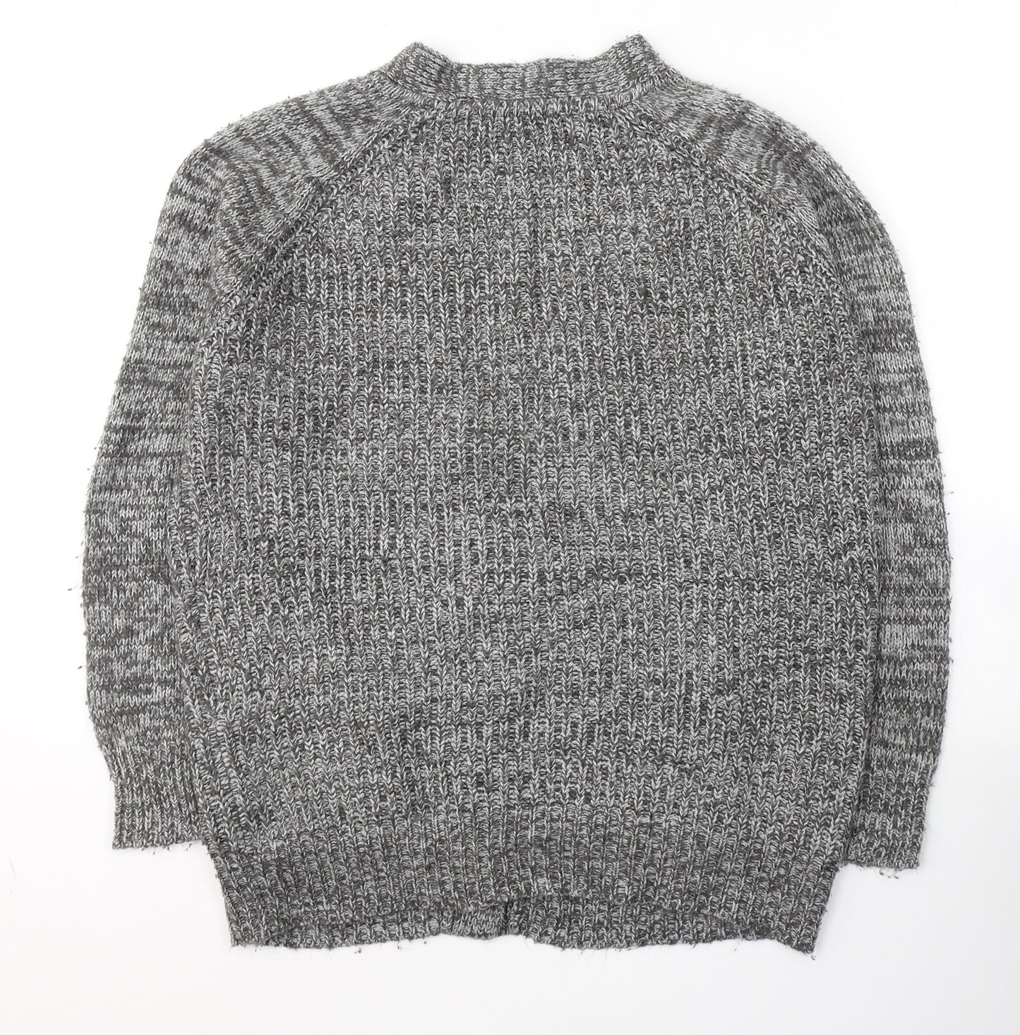 Atmosphere Womens Grey V-Neck  Acrylic Cardigan Jumper Size 12