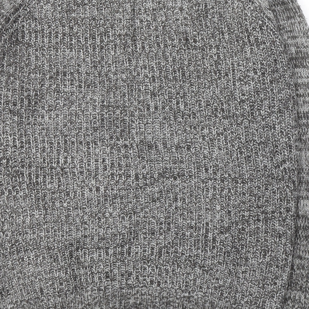 Atmosphere Womens Grey V-Neck  Acrylic Cardigan Jumper Size 12