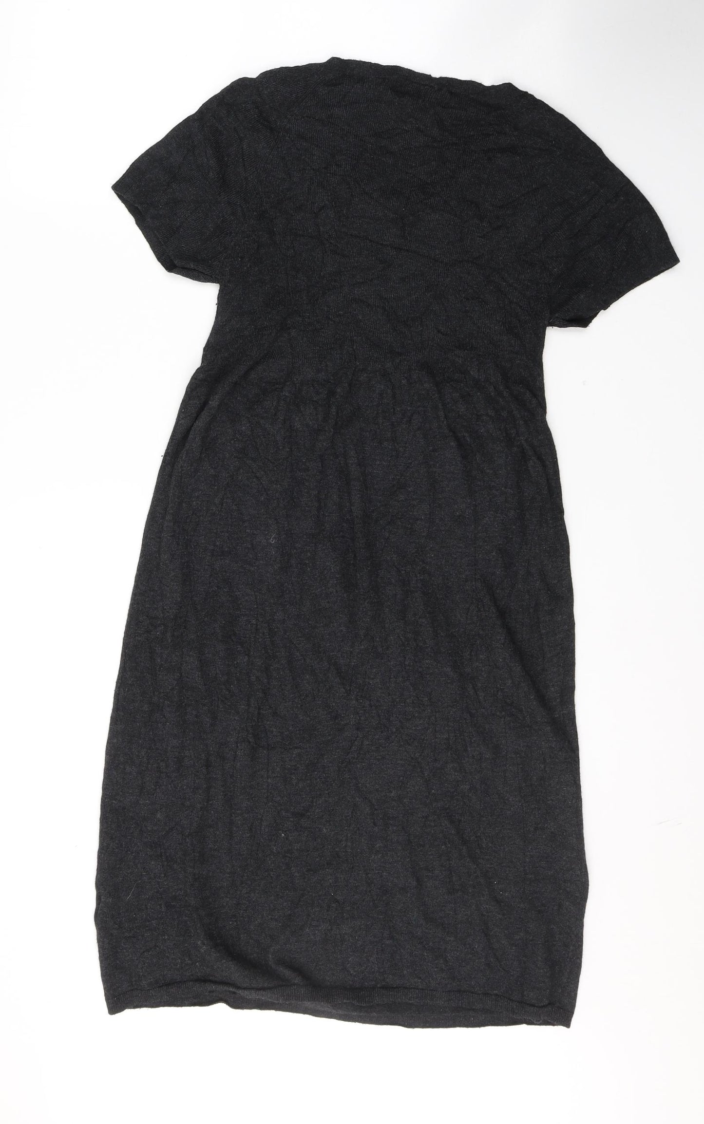 Phase Eight Womens Grey  Viscose T-Shirt Dress  Size 14  Round Neck Pullover