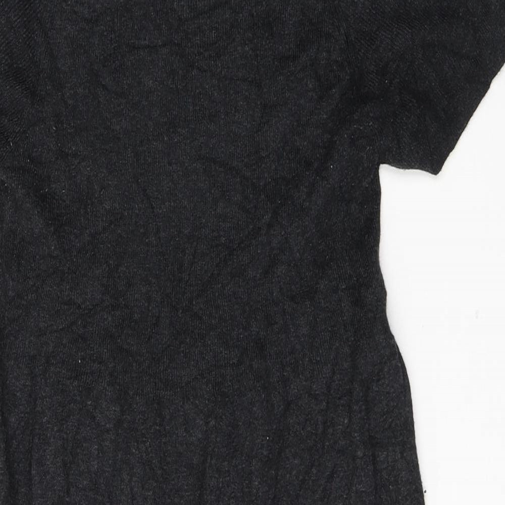 Phase Eight Womens Grey  Viscose T-Shirt Dress  Size 14  Round Neck Pullover