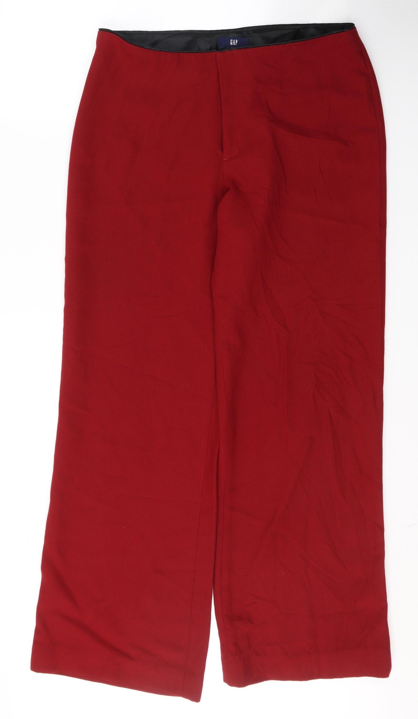 Gap Womens Red  Polyester Trousers  Size 10 L30 in Regular Button