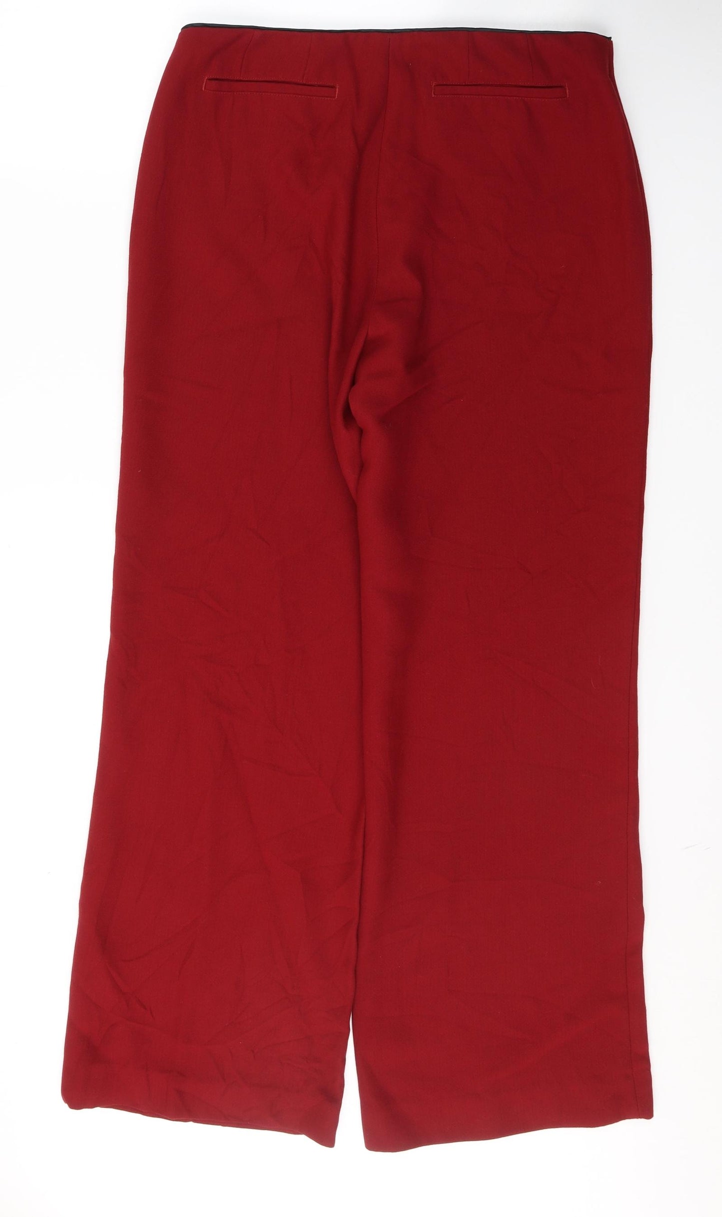 Gap Womens Red  Polyester Trousers  Size 10 L30 in Regular Button