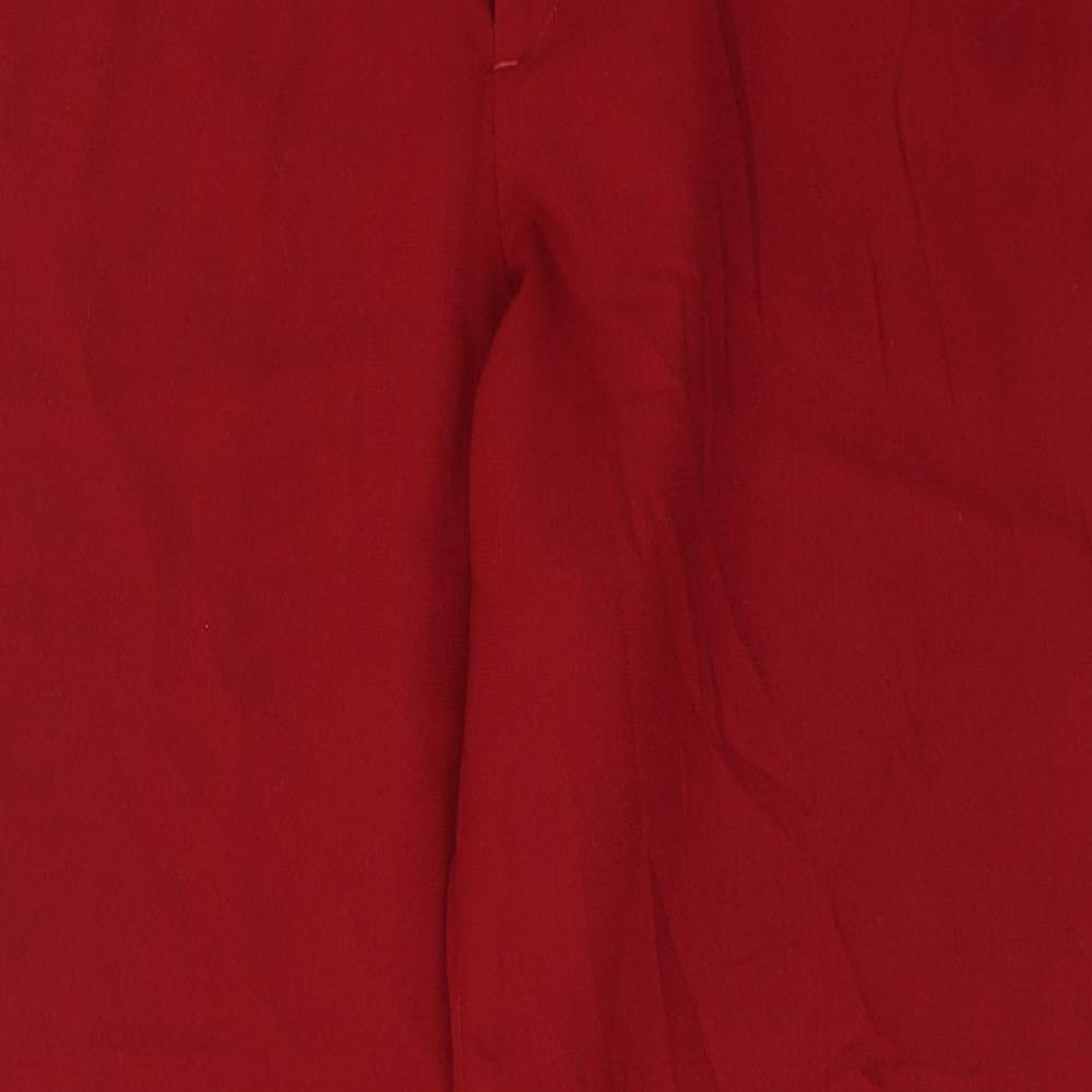 Gap Womens Red  Polyester Trousers  Size 10 L30 in Regular Button