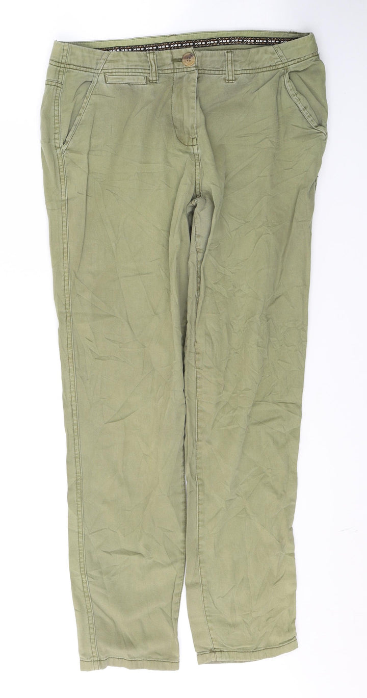 New Look Womens Green Cotton Skinny Jeans Size 10 L28 in Regular Button