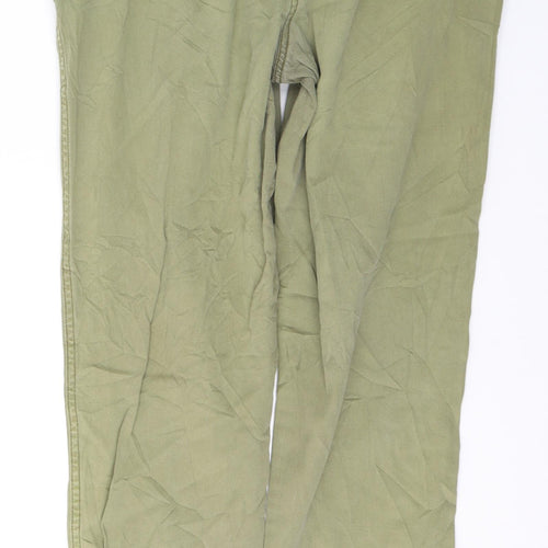 New Look Womens Green  Cotton Skinny Jeans Size 10 L28 in Regular Button