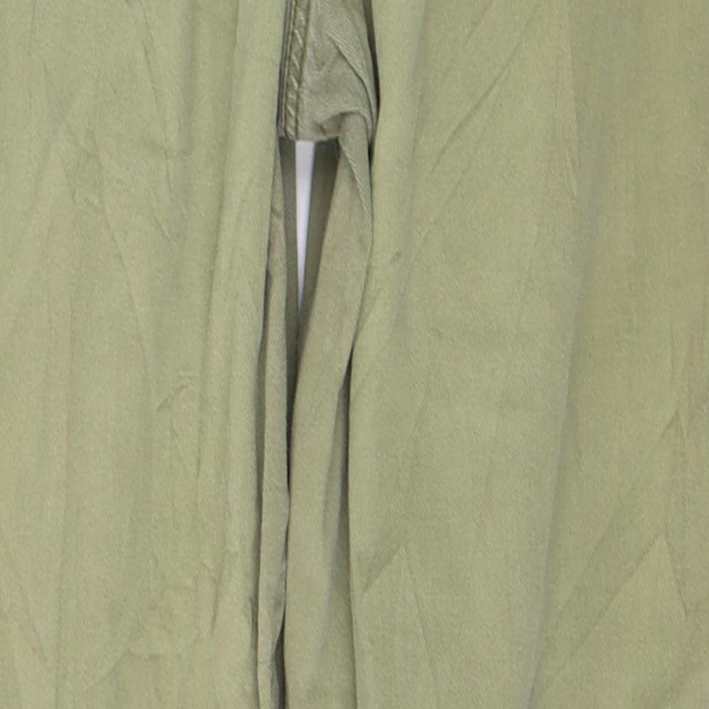 New Look Womens Green  Cotton Skinny Jeans Size 10 L28 in Regular Button