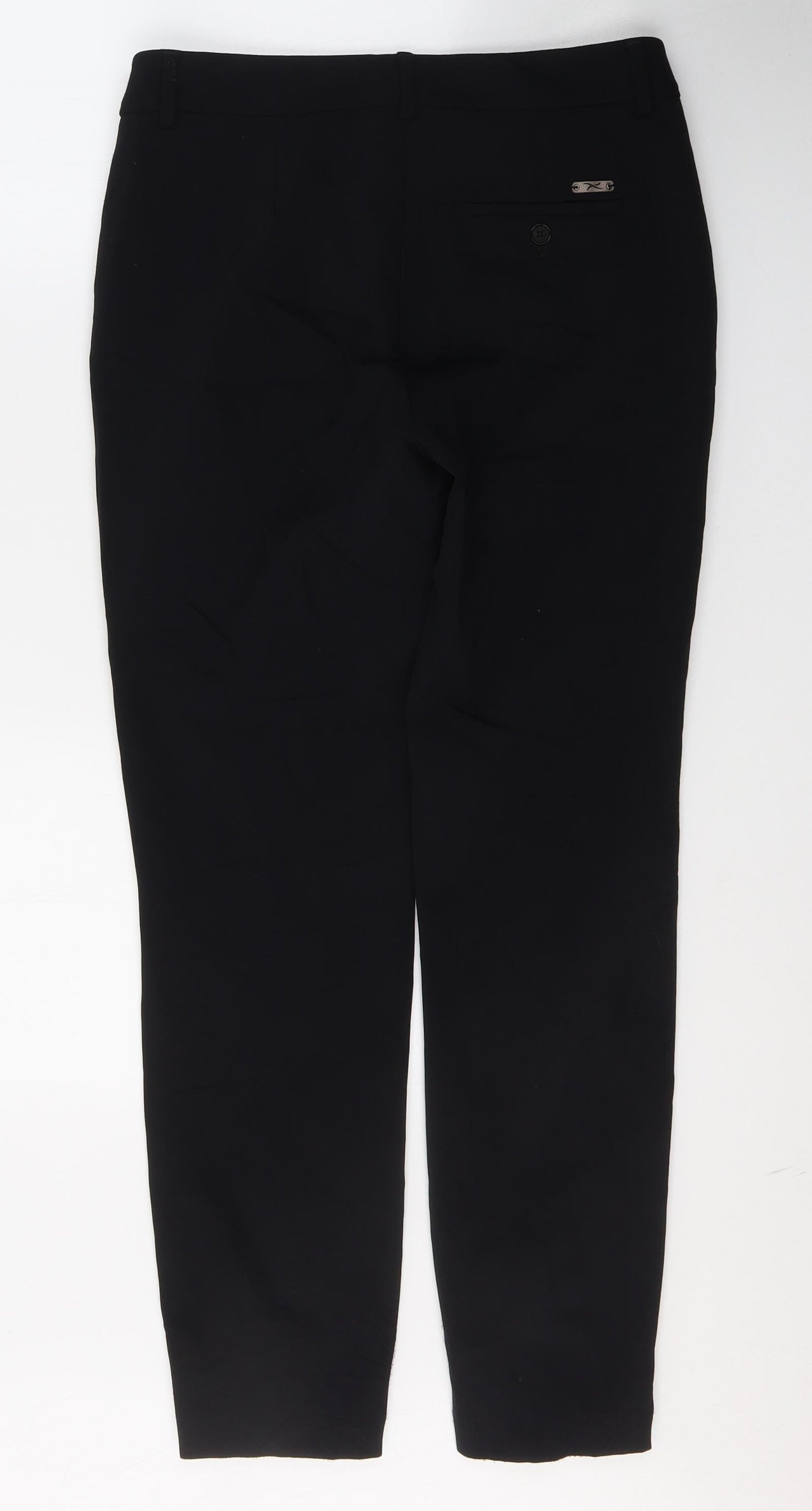BRAX Womens Black  Polyamide Trousers  Size 10 L29 in Regular Button