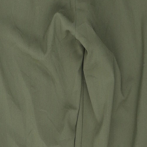 Missguided Womens Green  Polyester Trousers  Size 4 L28 in Regular Button