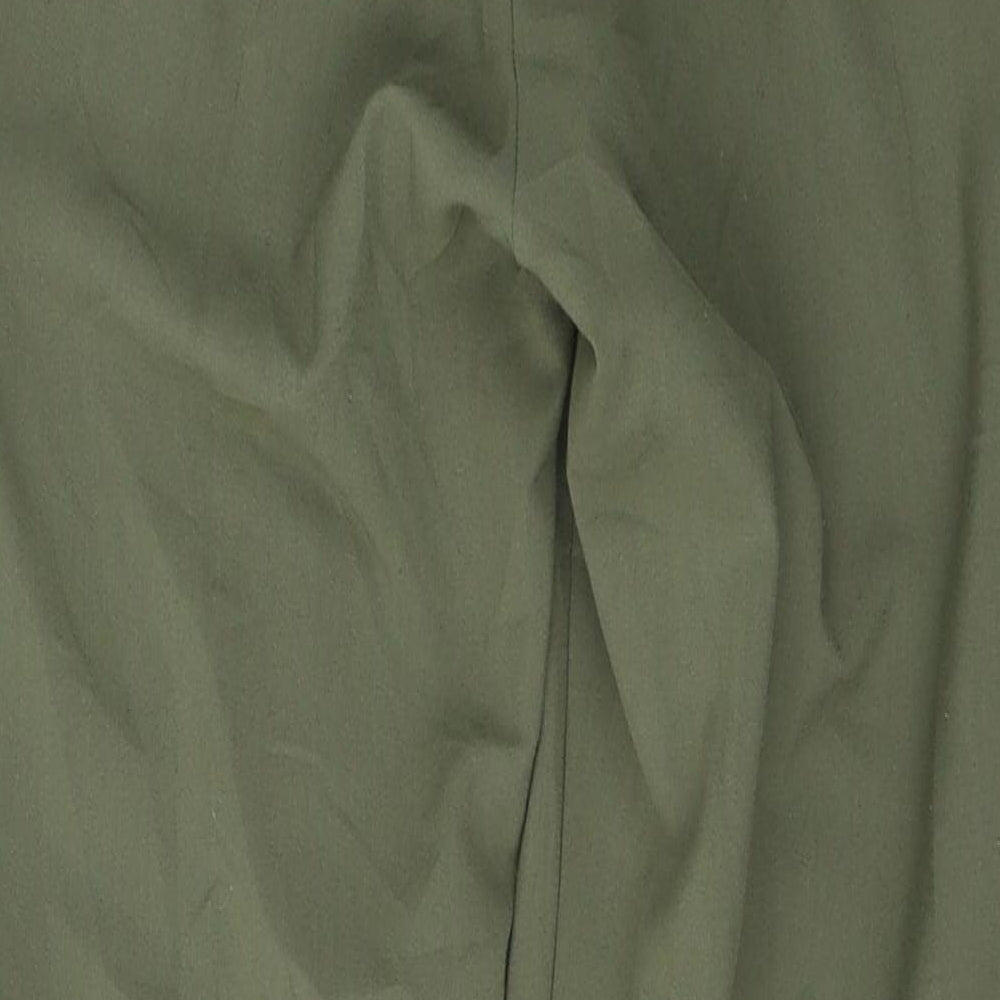 Missguided Womens Green  Polyester Trousers  Size 4 L28 in Regular Button