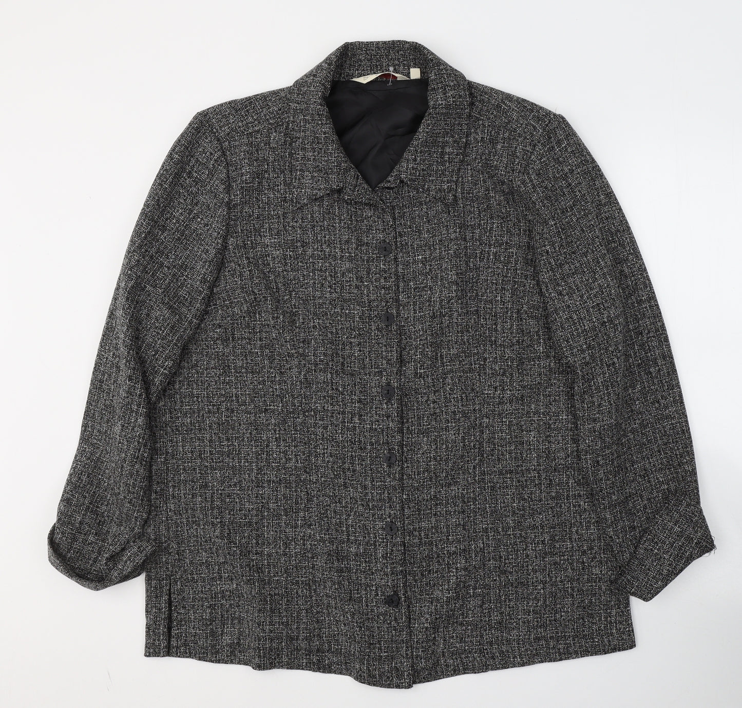 EWM Womens Black   Jacket Blazer Size 18  Button