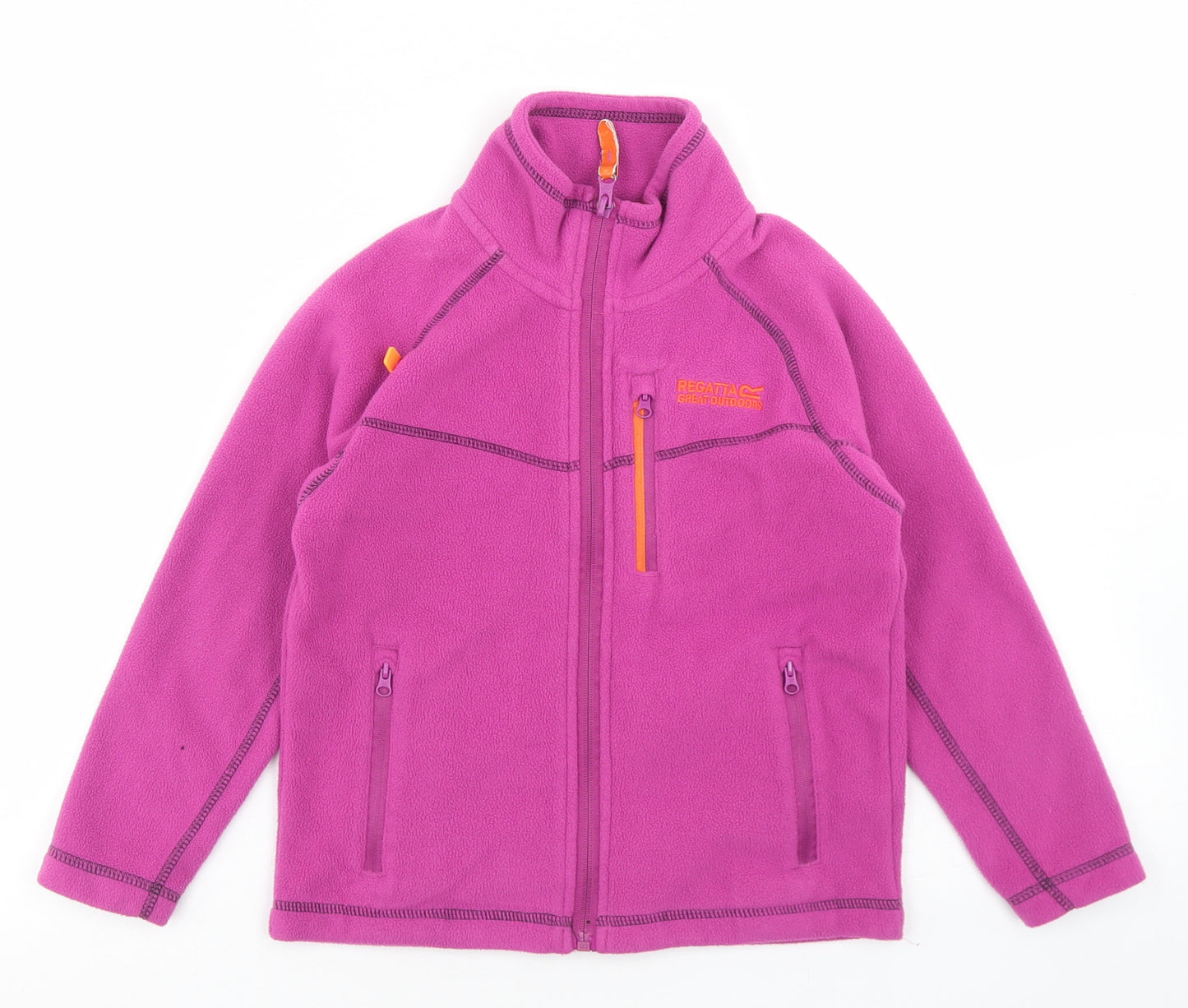 Regatta Girls Purple   Jacket  Size 5-6 Years  Zip