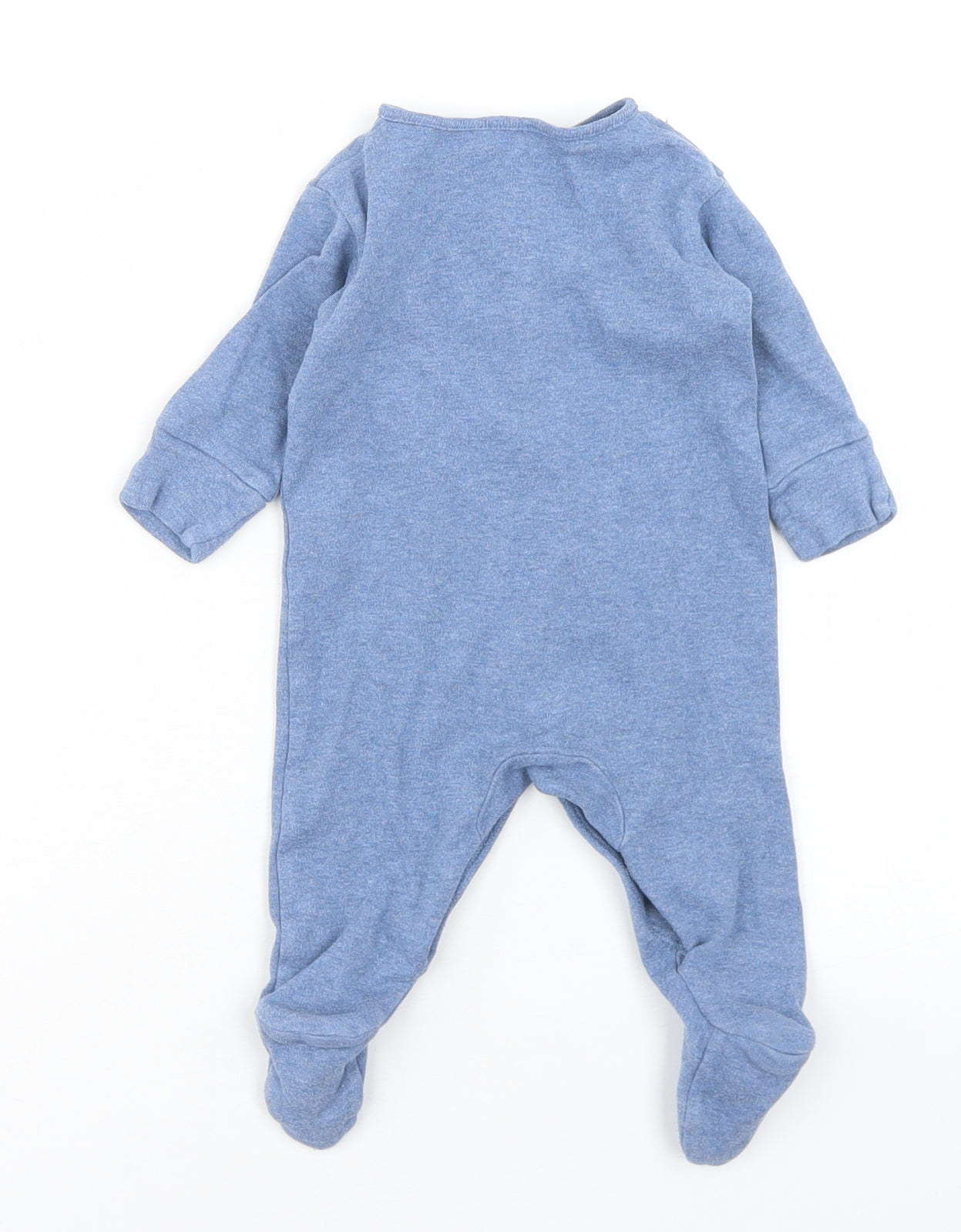 NEXT Boys Blue  Cotton Babygrow One-Piece Size 0-3 Months  Snap - Bear