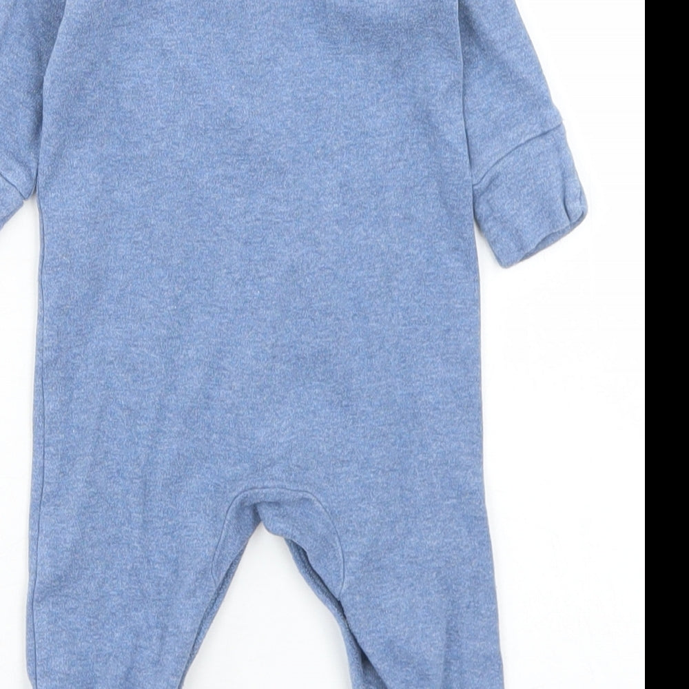 NEXT Boys Blue  Cotton Babygrow One-Piece Size 0-3 Months  Snap - Bear
