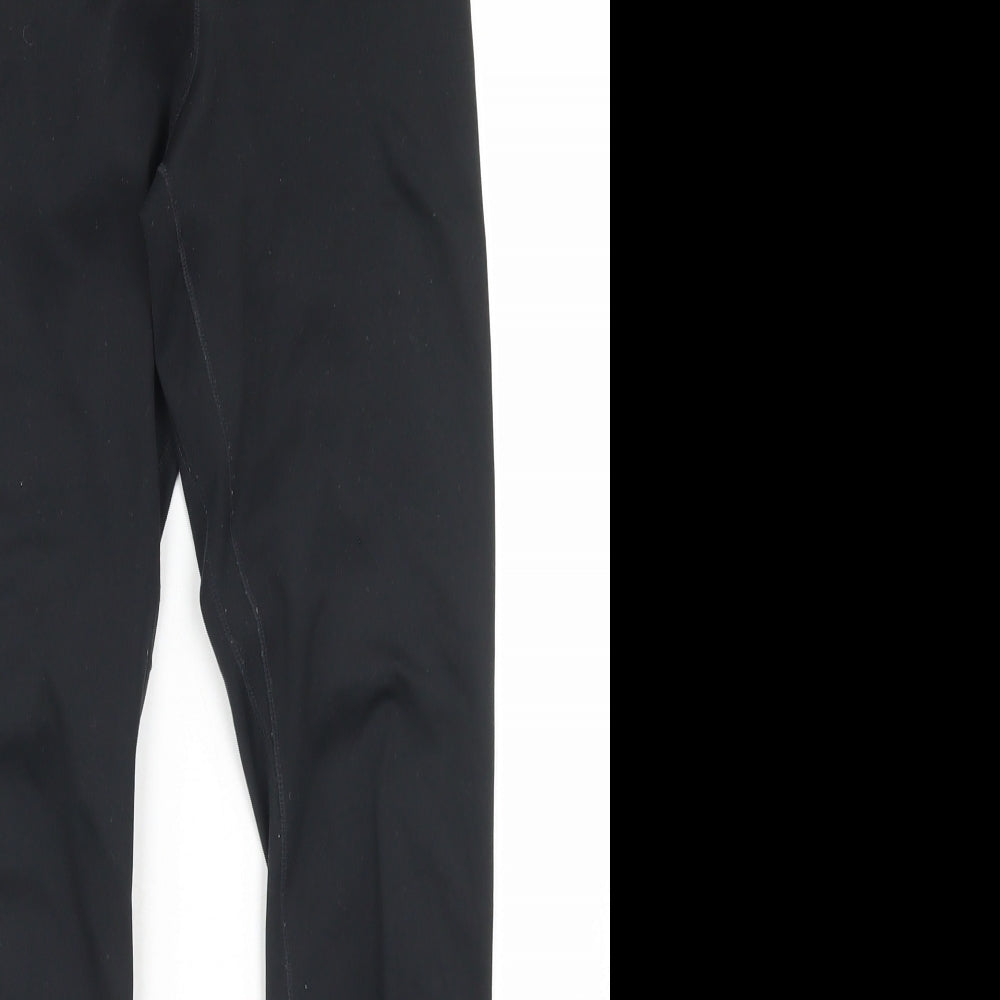 Nike Womens Black  Polyester Compression Leggings Size XS L24 in Regular