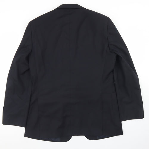 Marks and Spencer Mens Blue  Polyester Jacket Blazer Size 40