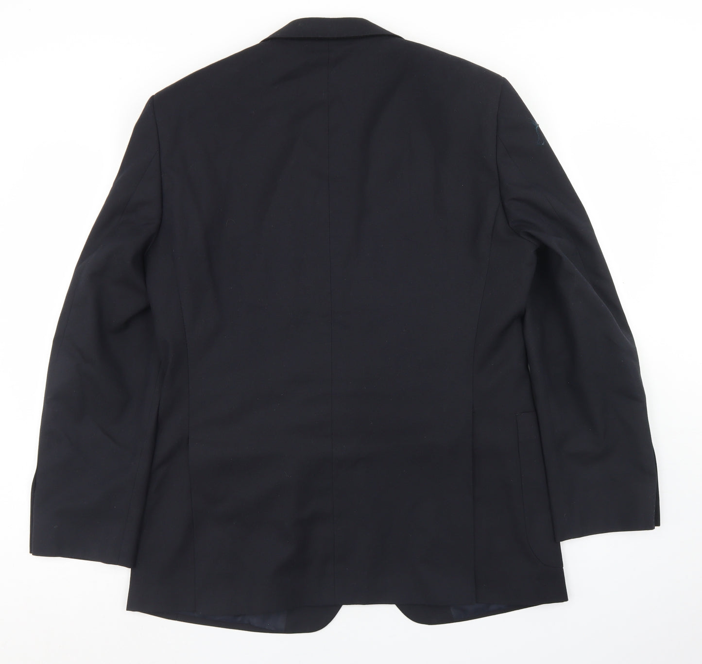 Marks and Spencer Mens Blue  Polyester Jacket Blazer Size 40