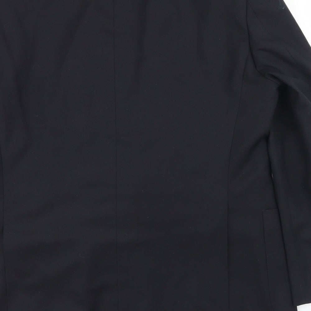 Marks and Spencer Mens Blue  Polyester Jacket Blazer Size 40