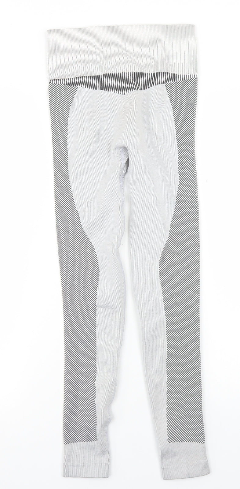 Preworn Womens Grey  Polyester Compression Leggings Size XS L25 in Regular