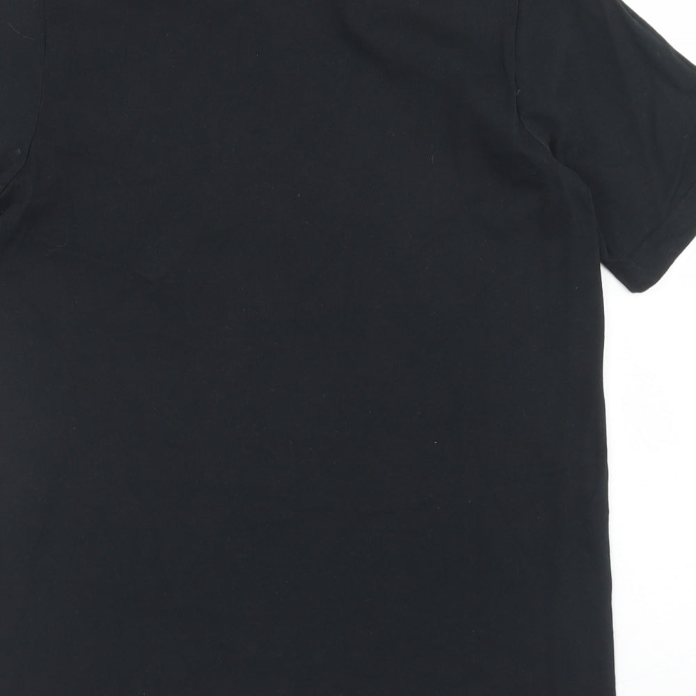 Nike Boys Black  Cotton Basic T-Shirt Size 11-12 Years Crew Neck