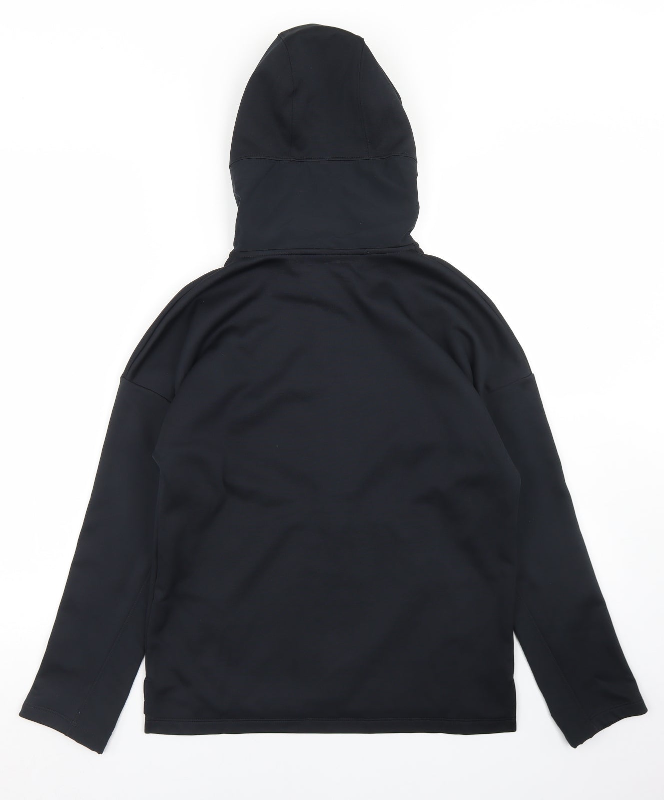 Under armour Boys Black  Polyester Full Zip Hoodie Size L  Zip
