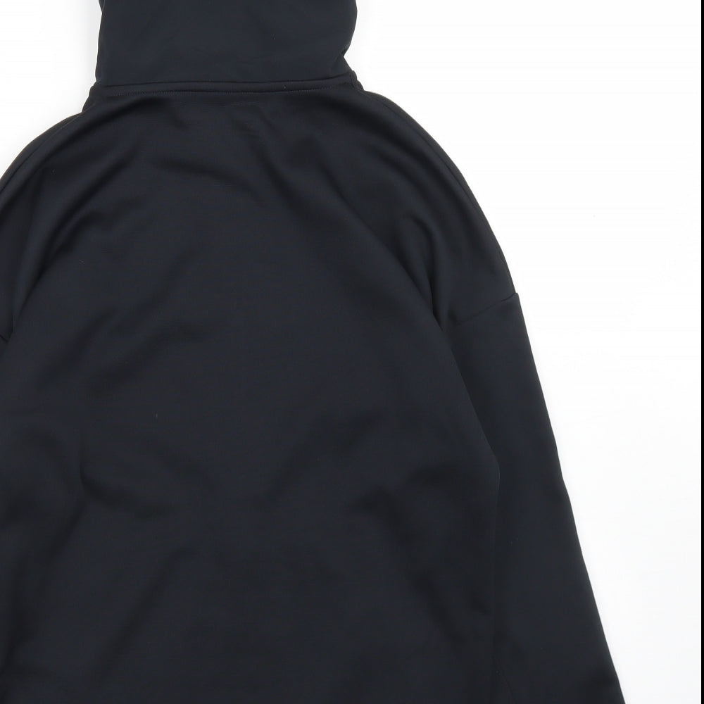 Under armour Boys Black  Polyester Full Zip Hoodie Size L  Zip