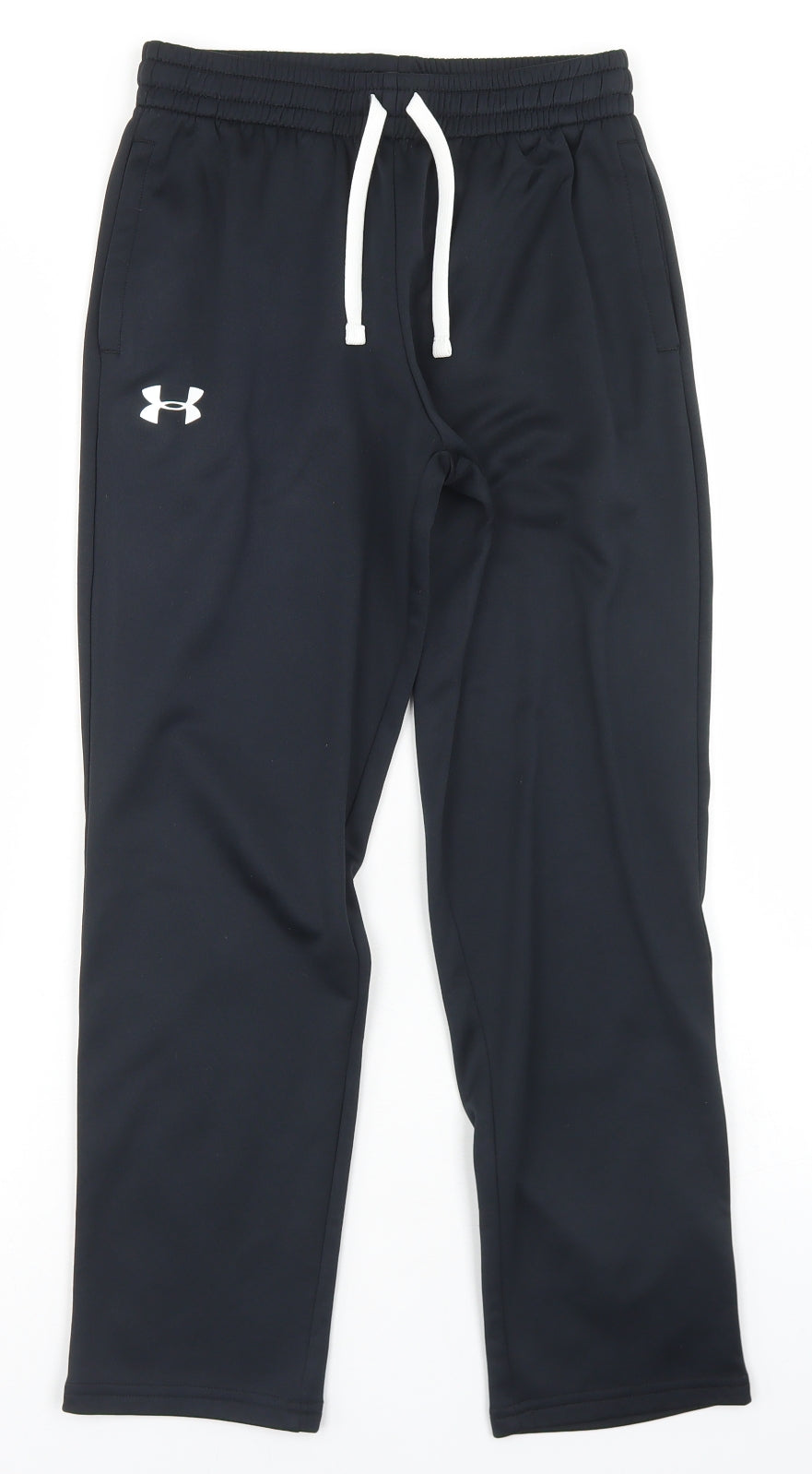 Under armour Boys Blue  Polyester Jogger Trousers Size M L24 in Regular Drawstring